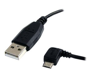 USB - StarTech.com Micro USB Cable - A to Left Angle Micro B - USB-kabel - UUSBHAUB6LA