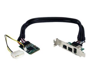 Nettverksadapter - StarTech.com 3 Port 2b 1a 1394 Mini PCI - MPEX1394B3