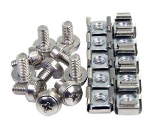 Tilbehør - StarTech.com CABSCREWM62 M6 Mounting Screws and Cage (100-Pack) - CABSCREWM62