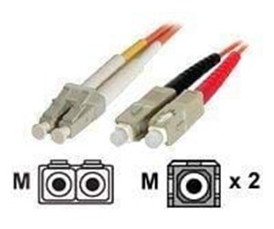 Nettverkskabel - Multimode 62.5/125 Duplex Fiber Patch Cable LC-SC - netværkskabel - FIBLCSC3