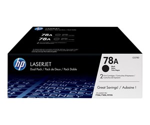 Printertilbehør blekk/toner - HP 78AD / CE278AD 2-Pack Black Toner - Laser toner Svart - CE278AD