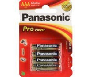 Kamerabatteri & Batterigrep - Panasonic Alkaliske Pro Strøm LR03PPG - batteri - AAA - LR03PPG/4BP