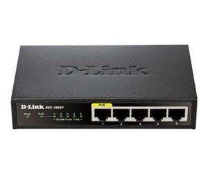 Switch/splitter - D-Link DES 1005P - switch - 5 porte - ikke administreret - DES-1005P/E