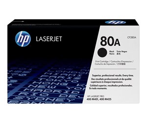 Printertilbehør blekk/toner - HP 80A / CF280A Black Toner - Laser toner Svart - CF280A