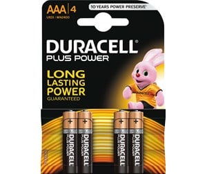 Batteri - DURACELL AAA 4-P PLUS - 038141