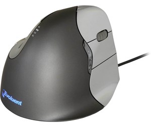 Mus - Ergonomic Solutions Evoluent Vertical Mouse 4 - Ergonomisk mus - Optisk - 6 - Grå - 440-VM04