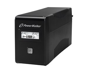 UPS - BlueWalker PowerWalker VI 850 LCD 850VA / 480W 2x Type F Outputs - 10120017