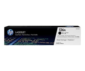 Printertilbehør blekk/toner - HP 126A / CE310AD - 2-Pack - Black Toner - Laser toner Svart - CE310AD