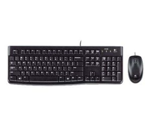 Tastatur - Logitech Desktop MK120 - Tastatur & Mussett - Engelsk - Svart - 920-002552