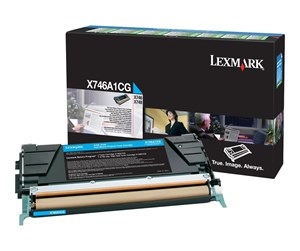 Printertilbehør blekk/toner - Lexmark X746A1CG - Cyan toner - Laser toner Blå - X746A1CG