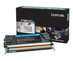 Printertilbehør blekk/toner - Lexmark X748H1CG Cyan - Laser toner Blå - X748H1CG