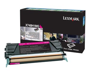 Printertilbehør blekk/toner - Lexmark X748H1MG Magenta - Laser toner Rød - X748H1MG