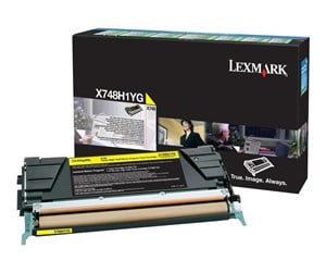 Printertilbehør blekk/toner - Lexmark X748H1YG Yellow - Laser toner Yellow - X748H1YG