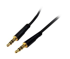 Lydkabel - StarTech.com Slim 3.5mm Stereo Audio Cable - ljudkabel - digitalt ljud - MU15MMS