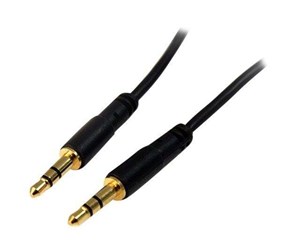 Lydkabel - StarTech.com Slim 3.5mm Stereo Audio Cable - ljudkabel - digitalt ljud - MU3MMS