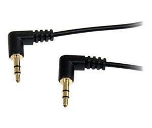 Lydkabel - StarTech.com Slim 3.5mm Right Angle Stereo Audio Cable - ljudkabel - digitalt ljud - MU3MMS2RA