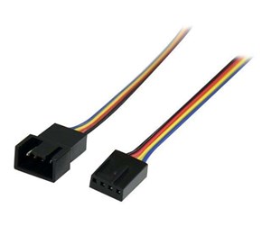 Strømkabel (ekstern) - StarTech.com 12in 4 Pin Fan Power Extension Cable - förlängningsströmkabel till fläkt - FAN4EXT12