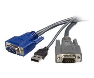 KVM-kabel - StarTech.com Ultra-Thin tangentbords-/video-/muskabel - SVUSBVGA10