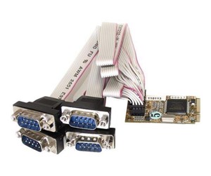 Nettverksadapter - StarTech.com 4 Port RS232 Mini PCI Express Serial Card w/ 16650 UART - seriell adapter - MPEX4S552