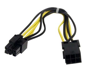 Strømkabel (ekstern) - StarTech.com 6 pin PCI Express Power Extension Cable - förlängningskabel för ström - PCIEPOWEXT