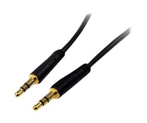 Lydkabel - StarTech.com Slim 3.5mm Stereo Audio Cable - ljudkabel - digitalt ljud - MU10MMS