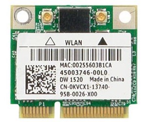 Nettverksadapter - Dell Wireless 1520 Mini-Card - 555-13078