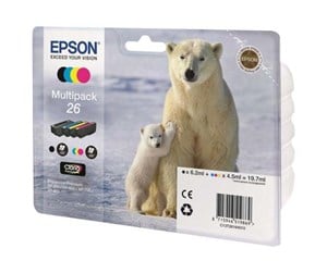 Printertilbehør blekk/toner - Epson 26 Ink Cartridge Multi - CMYK - Blekkpatron Blå - C13T26164010