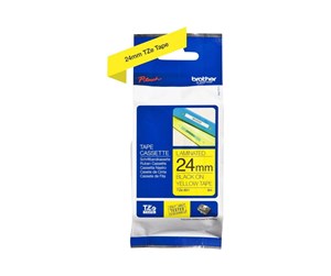 Papir, Fotopapir & Etiketter - Brother TZE651 / TZe-651 Black on Yellow Ribbon (24mm x 8m) - TZE651