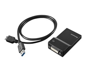 Skjermkabel - Lenovo USB 3.0 to DVI/VGA Monitor Adapter - 0B47072