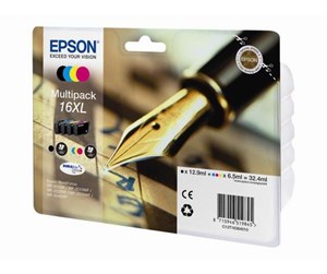 Printertilbehør blekk/toner - Epson 16XL Ink Cartridge Multi - CMYK - Blekkpatron Blå - C13T16364010