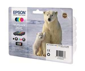 Printertilbehør blekk/toner - Epson 26XL Ink Cartridge Multi - CMYK - Blekkpatron Blå - C13T26364010