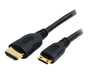 Skjermkabel - StarTech.com High Speed HDMI Cable with Ethernet - HDMI to HDMI Mini - video/ljud/nätverkskabel - HDMI - HDACMM1M