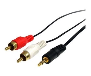 Lydkabel - StarTech.com Stereo Audio Cable - 3.5mm Male to 2x RCA Male - ljudkabel - MU3MMRCA