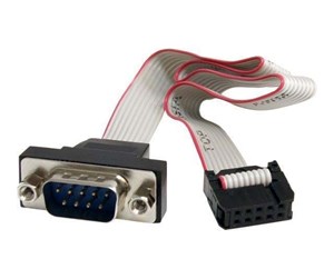 Parallell/seriell kabel - StarTech.com 9 Pin Serial Male to 10 Pin Motherboard Header Panel Mount Cable - seriell kabel - PNL9M16