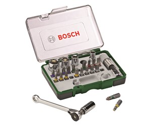 Bormaskin & Bits - Bosch 27-delers skrutrekkerbits- og skrapingsett - 2607017160