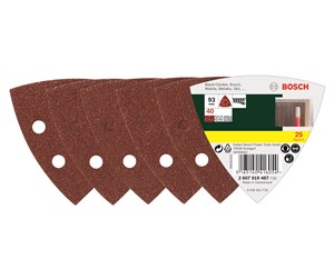 Slipemaskin - Bosch 25-delers slipepapirsett til deltasliper, korning 40 G= 40 - 2607019487