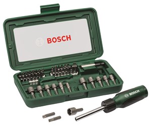 Bormaskin & Bits - Bosch 46-delers skrutrekker-sett - 2607019504