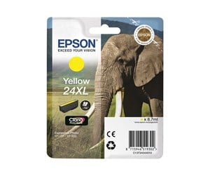 Printertilbehør blekk/toner - Epson 24XL Ink Cartridge - Yellow - Blekkpatron Yellow - C13T24344010