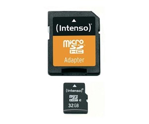 Minnekort - Intenso Micro SD Card w/ Adapter - 32GB - 3403480