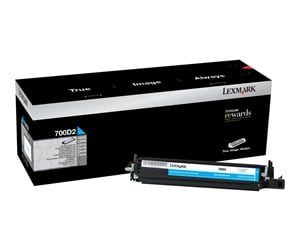 Printertilbehør blekk/toner - Lexmark 700D2 - Cyan - developer kit LCCP - Developer-kit Blå - 70C0D20