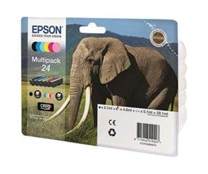 Printertilbehør blekk/toner - Epson 24 Ink Cartridge Multi - CMYK - Blekkpatron Blå - C13T24284010