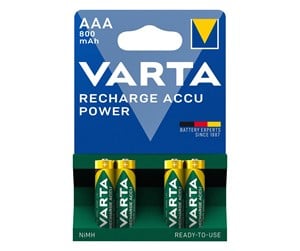 Batteri - VARTA Varta Recharg. AAA 800 mAh - 4-pk - 56703101404