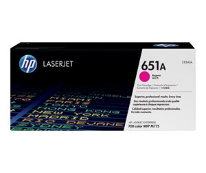 Printertilbehør blekk/toner - HP 651A / CE343A Magenta Toner - Laser toner Rød - CE343A