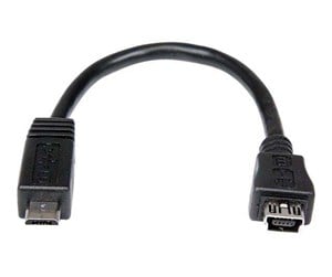 USB - StarTech.com Micro USB to Mini USB Adapter Cable M/F - UUSBMUSBMF6