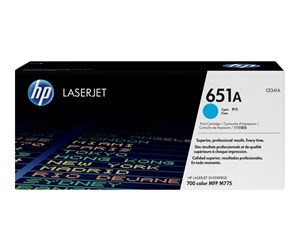 Printertilbehør blekk/toner - HP 651A / CE341A Cyan Toner - Laser toner Blå - CE341A