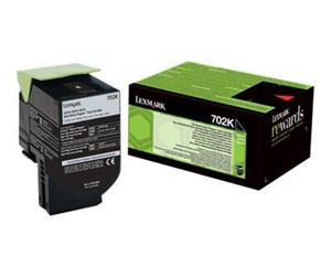 Printertilbehør blekk/toner - Lexmark 70C20K0 / 702K Black Toner - Laser toner Svart - 70C20K0