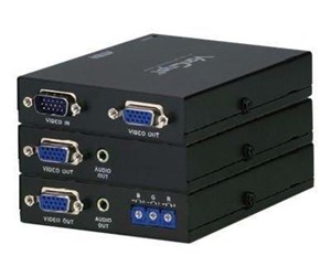 Repeater & Transceiver - ATEN VanCryst VE170Q Cat 5 Audio/Video Extender Transmitter and Receiver with Deskew Units - VE170Q