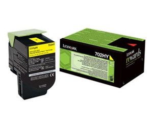 Printertilbehør blekk/toner - Lexmark 702HY / 70C2HY0 Yellow Return Program Toner - Laser toner Yellow - 70C2HY0