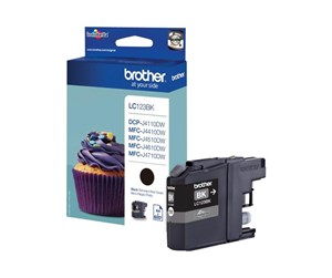 Printertilbehør blekk/toner - Brother LC123BK / LC 123BK High Capacity Black Ink - Blekkpatron Svart - LC123BK