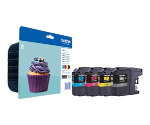 Printertilbehør blekk/toner - Brother LC123VALBP / LC 123VALBP 4-Pack High Capacity - Blekkpatron Blå - LC123VALBPDR